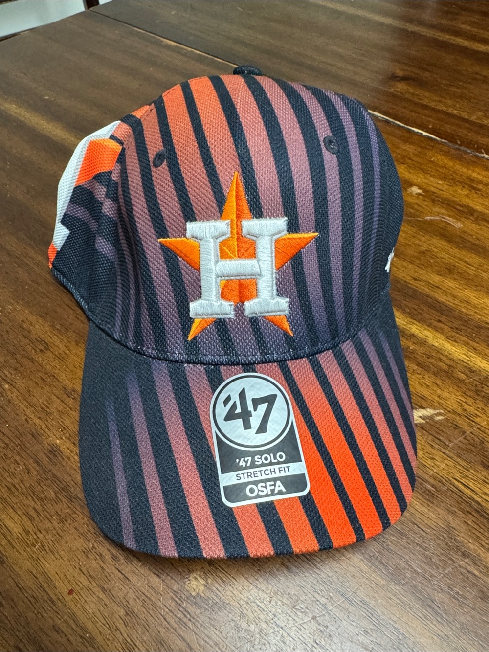 '47 Houston Astros Stretch Fit Cap - Orange, Black, White
